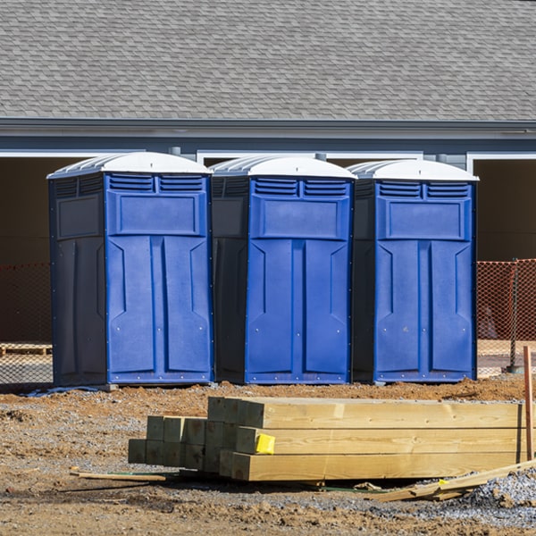 what is the expected delivery and pickup timeframe for the porta potties in Notrees